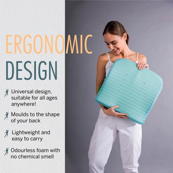 HealthSense SoftSpot BC 21 Orthopedic Backrest Cushion JioMart