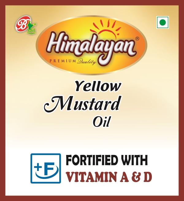 Himalayan Yellow Mustard Oil 5L Tin Fortified with Vitamin A & D JioMart