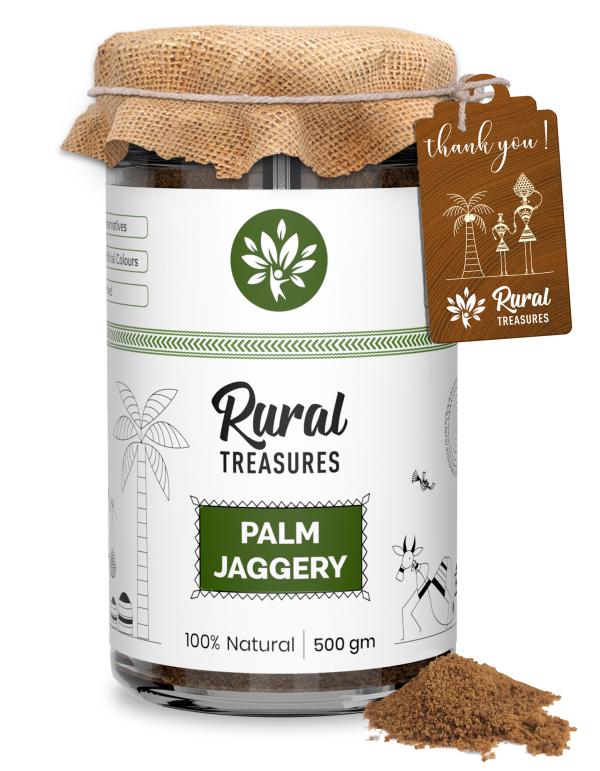 Palm Jaggery Date Palm Jaggery Powder Pure, Preservative Free 500