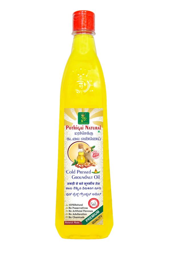 Pothigai Natural Combo Groundnut Oil Unrefined Wooden Cold Pressed
