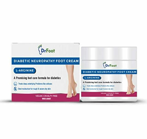 Dr Foot, Diabetic Neuropathy Foot Cream With LArginine For Hydrating Rough Dry Skin 100 g
