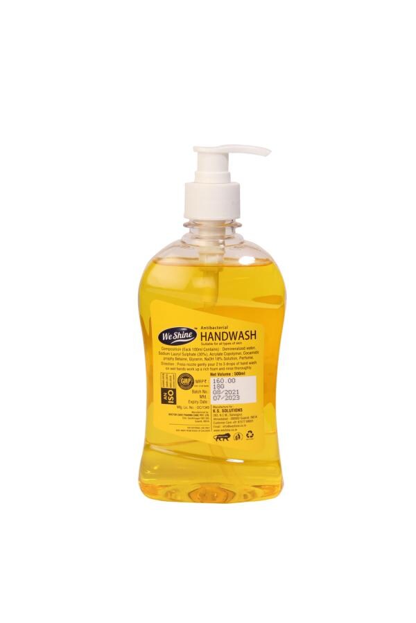 WE SHINE HAND WASH TRANSPARENT 500 ml. YELLOW JioMart