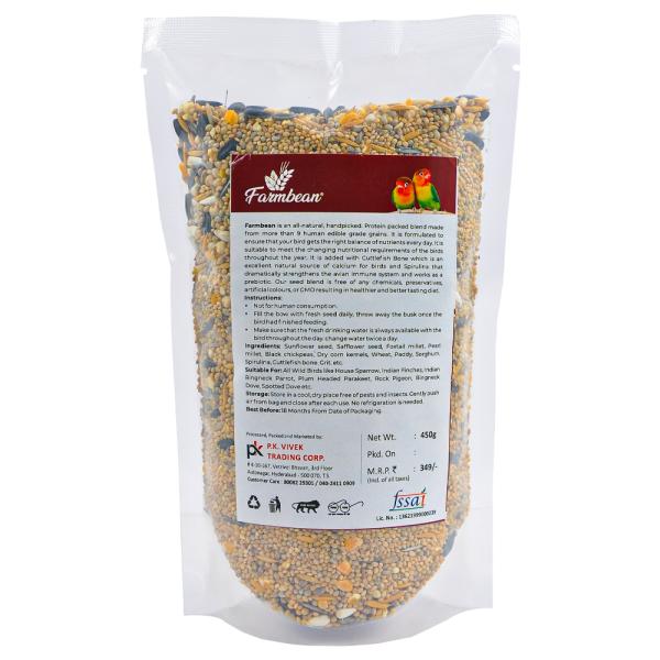 Farmbean Premium Seed Blend of 9 Grains & Nuts, Fortified with