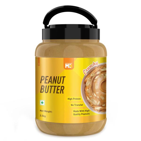 MuscleBlaze Classic Peanut Butter with Omega 3 & 6, Crunchy, 26 g