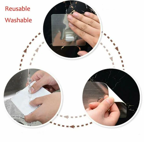 4tens Plastic Self Adhesive Bathroom Napkin Ring Toilet Paper Holder