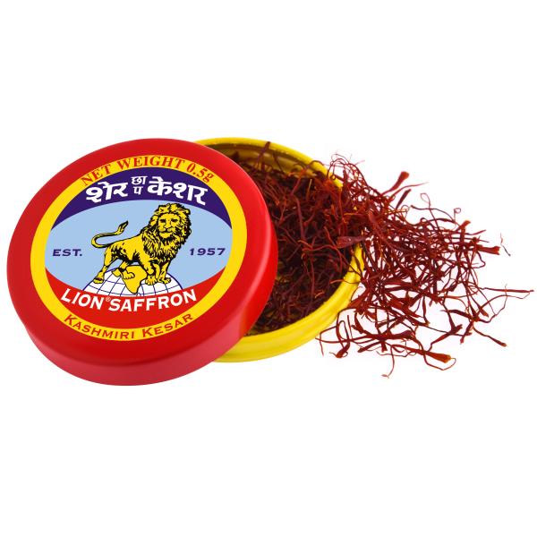 Lion Saffron 0.5g Grade A++ Mongra Kashmiri Kesar For Beauty, Glowing