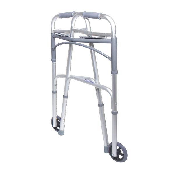 KosmoCare Deluxe Folding Walker with 5" castors JioMart
