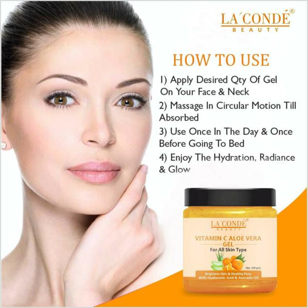 Park Daniel Vitamin C Aloe Vera Gel, Face Gel Natural Ingredients Gel