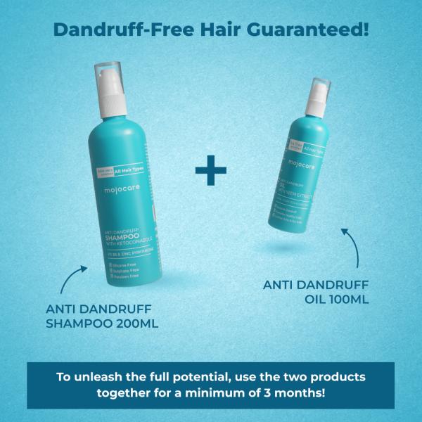 Mojocare Anti Dandruff Shampoo 200ml With Ketoconazole, Aloe Vera