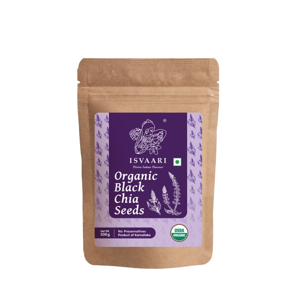 Isvaari Black Chia Seeds 500gm JioMart