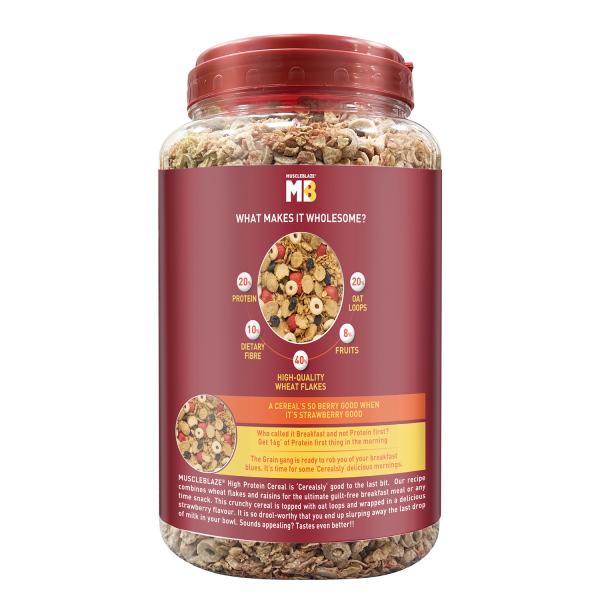 MuscleBlaze High Protein Wheat Cereal, 21 g Protein, Fibre Rich