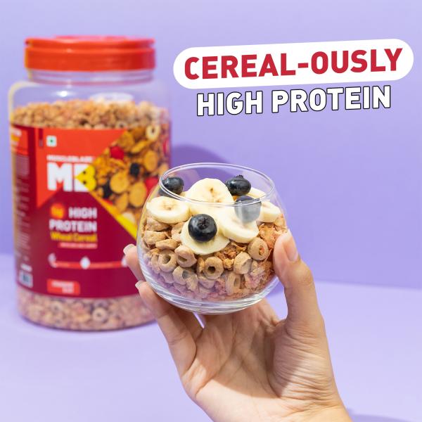 MuscleBlaze High Protein Wheat Cereal, 21 g Protein, Fibre Rich