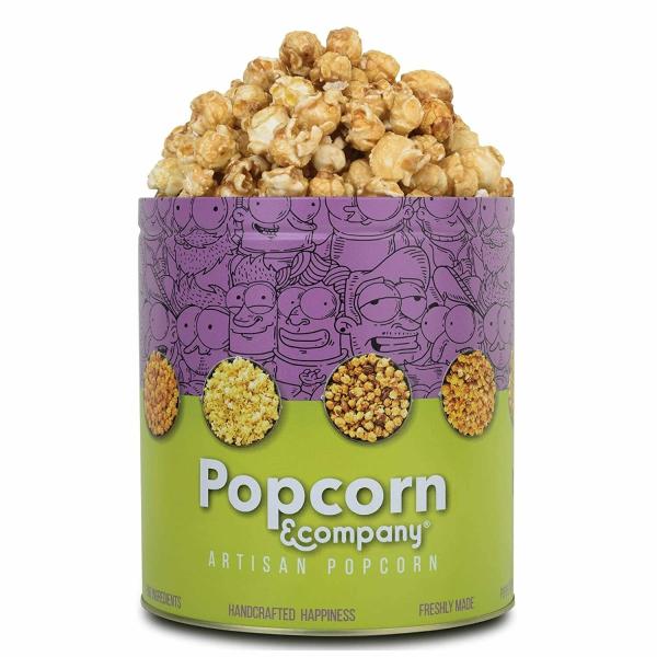 Popcorn & Company Festive Gift Combo Pack of 2 Tins (Caramel Lite 130