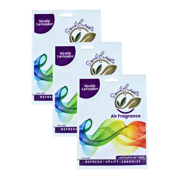 SOULFRESH Mystic Lavender Air Pocket, Air Freshener Bathroom and
