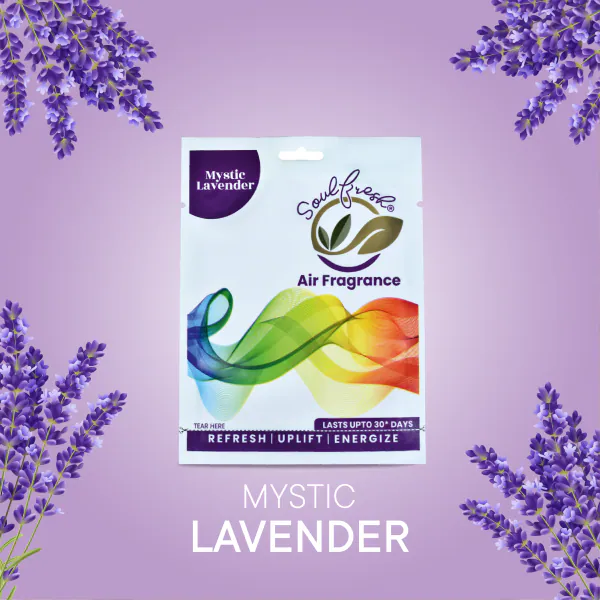 SOULFRESH Mystic Lavender Air Pocket, Air Freshener Bathroom and
