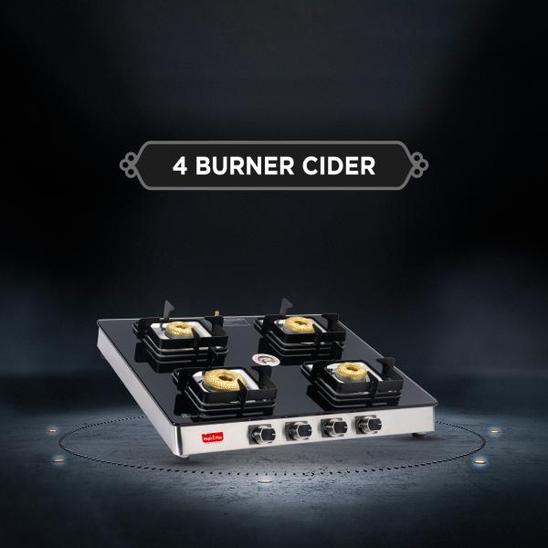 MAGIC plus 4 BURNER CIDER Glass Top LPG Gas Stove JioMart