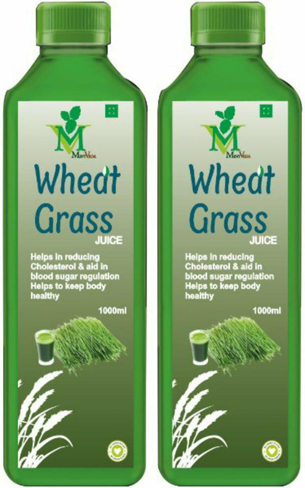 Mint Veda Wheat Grass Juice 1L Each (Pack Of 2) JioMart