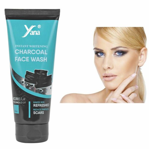 YANA CHARCOAL INSTANT WHITENING FACE WASHFOR PIMPLES PRONE SKIN FOR DRY