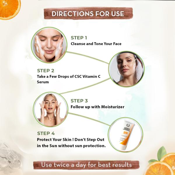 CSC 10 Vitamin C Face Serum For Smooth and Glowing skin All Skin