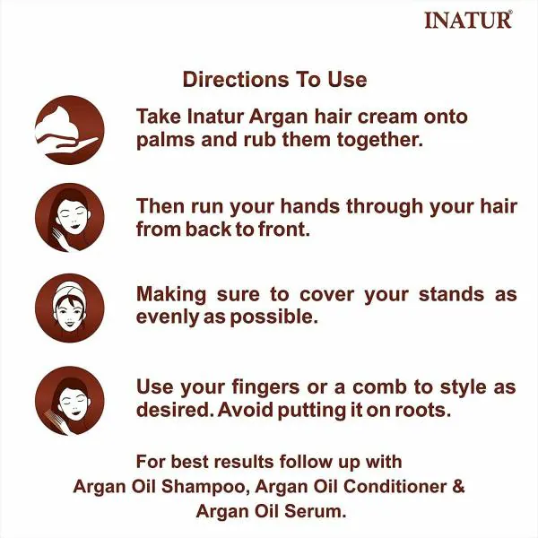 INATUR Moroccan Argan Oil Hair Cream - JioMart