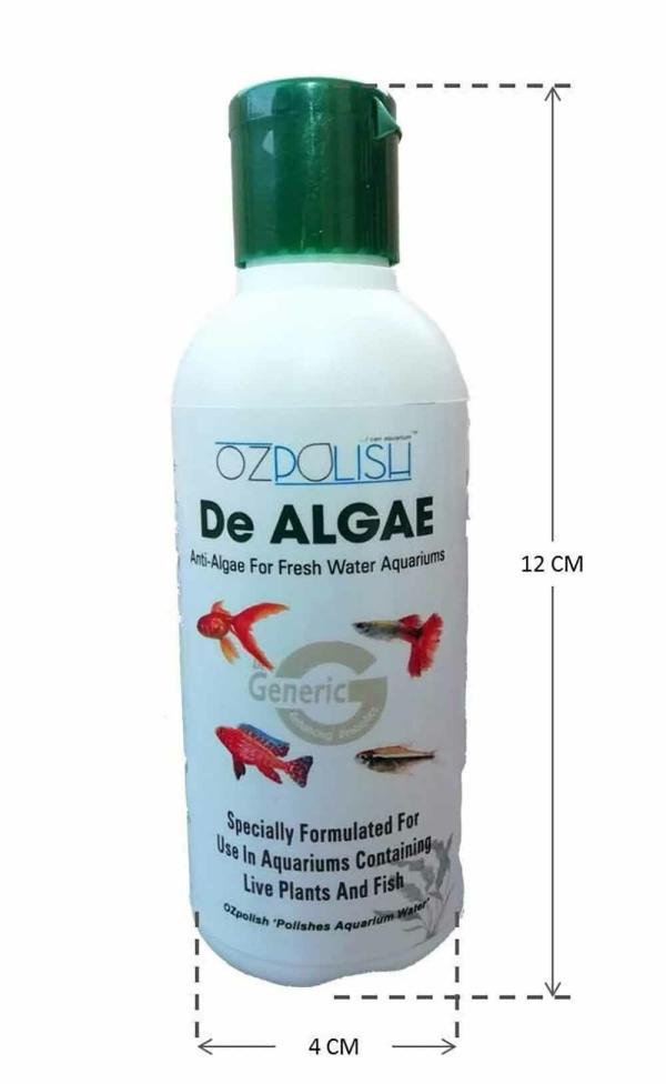 OZPOLISH De Algae Aquatic Habitat, Aquarium Algae Remover Liquid Algae
