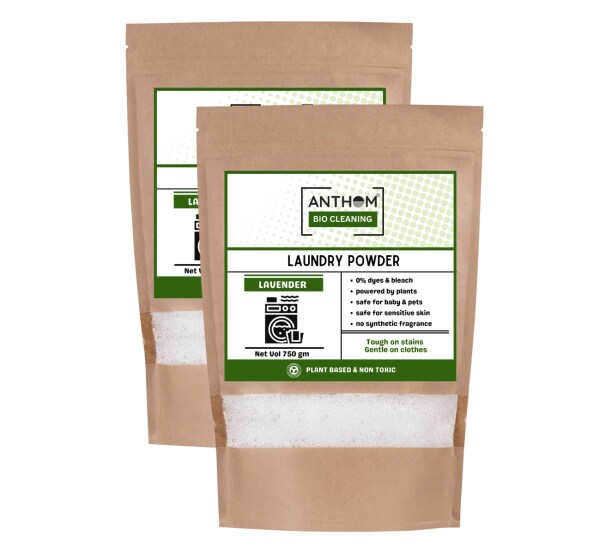 Anthom Laundry Detergent Powder Power Of Natural Enzymes Eco Friendly & Biodegradable Baby