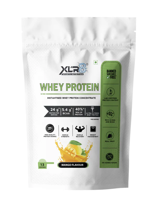 XLR8 Mango Flavour Whey Protein Powder 1 Lbs JioMart