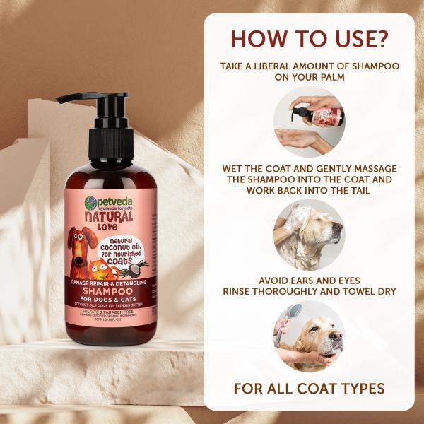 Petveda Ayurvedic Damage Repair & Detangling Shampoo with Kokum Butter