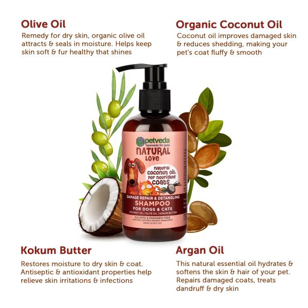 Petveda Ayurvedic Damage Repair & Detangling Shampoo with Kokum Butter