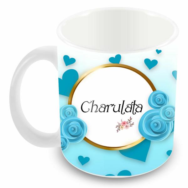 Tuelip Printed Design of Name Charulata Ceramic Coffee Mug, Birthday Gift,  Name Coffee Mug, Tea & Coffee Cups 350 ML - JioMart
