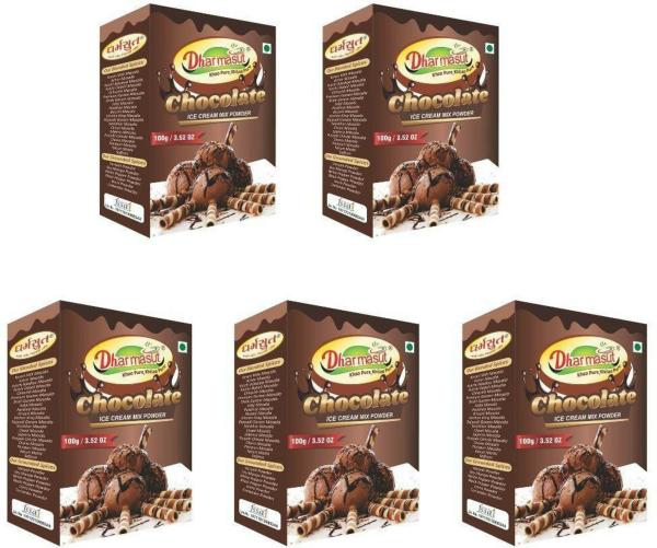 Dharmasut Chocolate Ice Cream Powder, 100 G Each (Pack Of 5) JioMart