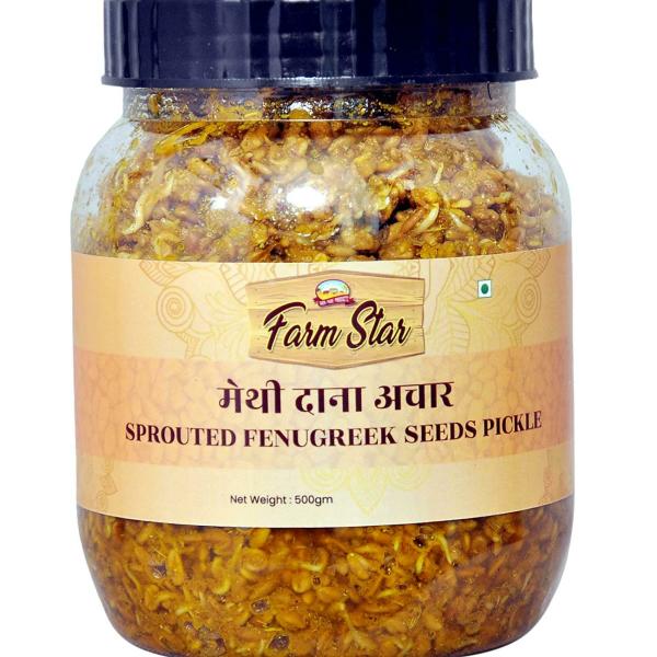 Farm Star Sprouted Fenugreek Seeds Pickle, 500 Gram JioMart