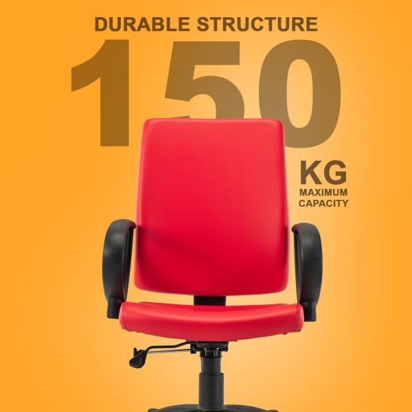 HOF F503 Medium Back Ergonomic Work from Home Leatherette Executive