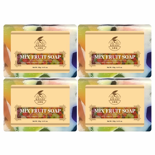 Khadi Ark Natural Mix Fruit Bath SoapHerbal SoapNatural SoapKhadi
