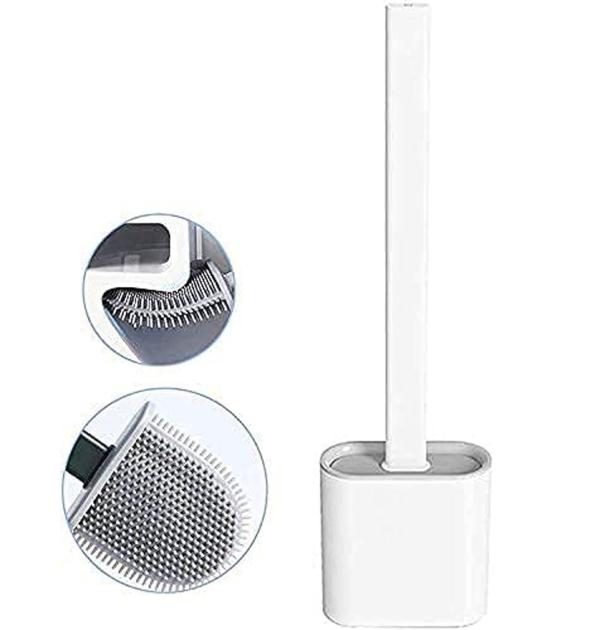 ZURU BUNCH Toilet Brush and Holder Set, Creative Silicone Bathroom ...