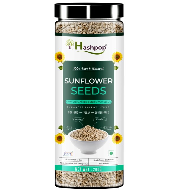 Hashpop Raw Sunflower Seeds Sunflower Seeds for Eating200gm JioMart
