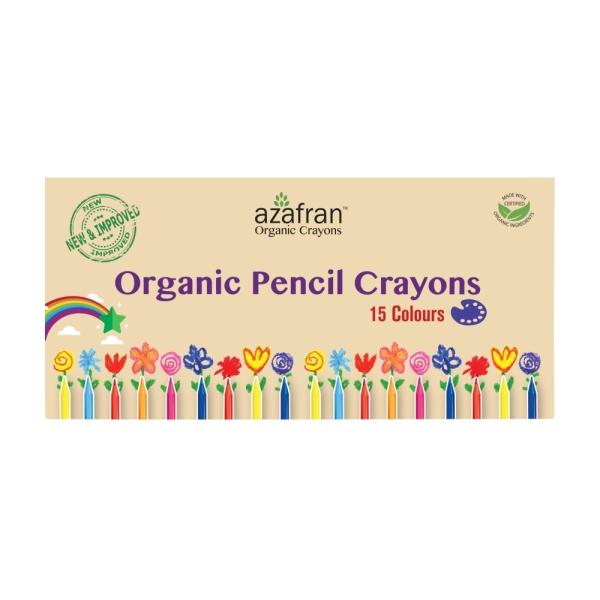Organic Pencil Crayons (15 colors) JioMart