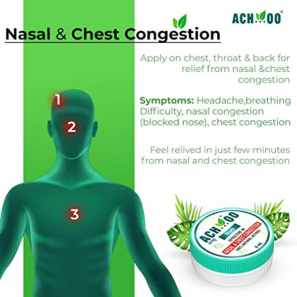 Ach...Oo Nasal And Chest Congestion Rub 36 ml (Pack of 4) JioMart