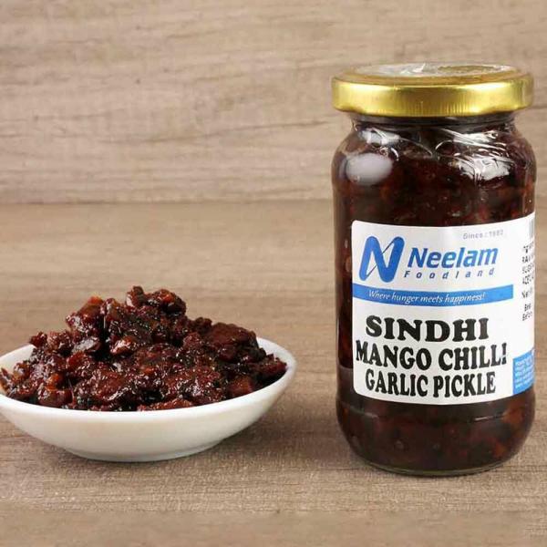 Neelam Foodland Sindhi Mango Chilli Garlic Pickle, 250G JioMart