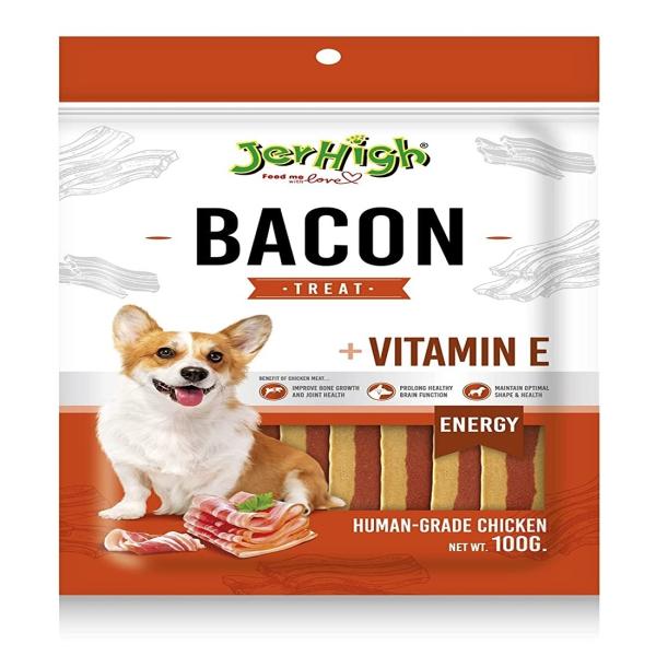 Jerhigh Bacon Dog Treat 100gm (Pack of 5) JioMart