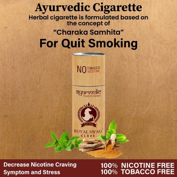 ROYAL SWAG Ayurvedic & Herbal Cigarette, Clove Flavour Smoke for