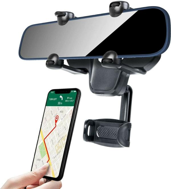 Rocketek Adjustable Car Mobile Holder Clip (Black) JioMart