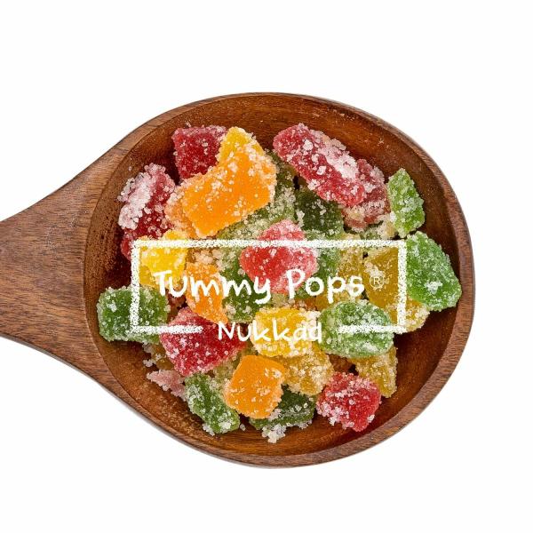 Tummy Pops Fruit Jelly Candy for Kids Colourful Soft Candy Sweet