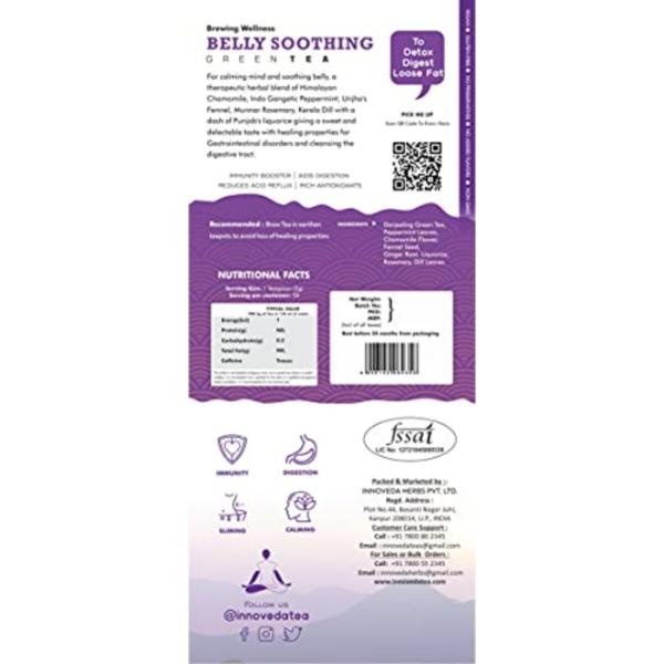 INNOVEDA Belly Soothing Green Tea Helps Digestion Acidity Reflux