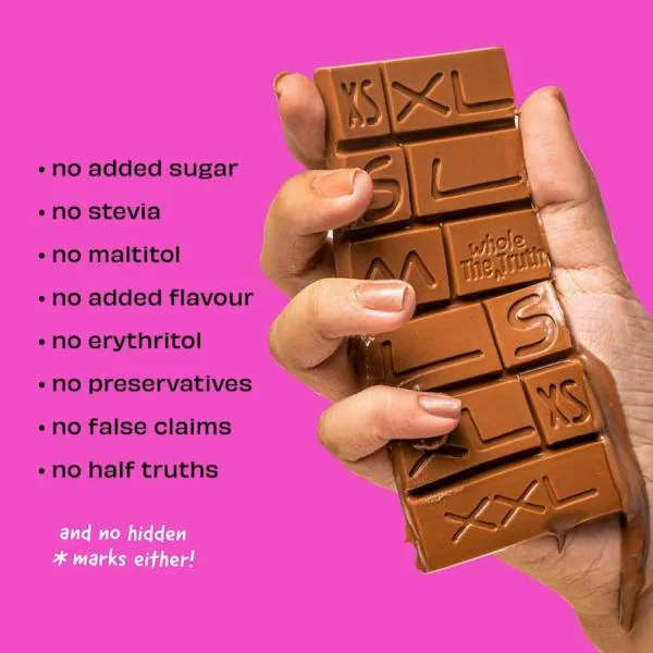 The Whole Truth Fruits and Nuts Milk Chocolate Pack of 6 Bars No