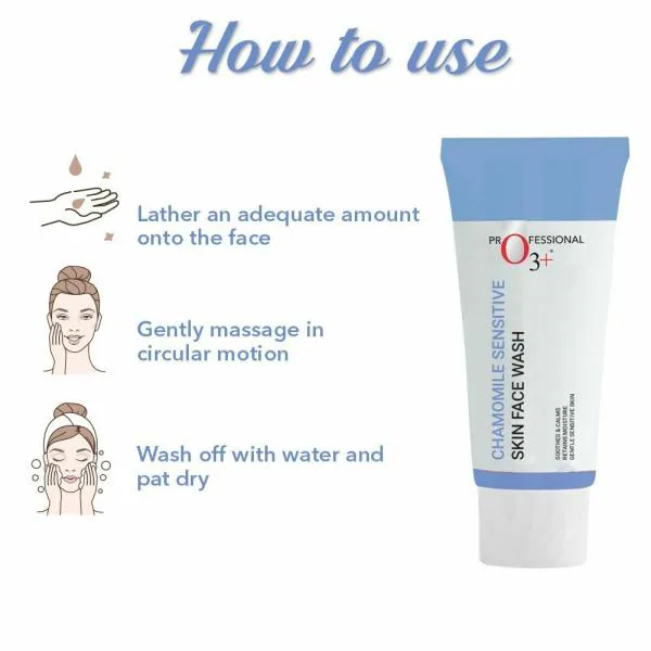 O3+ Chamomile Sensitive Face Wash JioMart