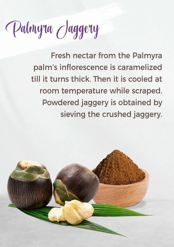 Palmyra Jaggery Powder (Tadgola) Jaggery Natural, Preservative Free