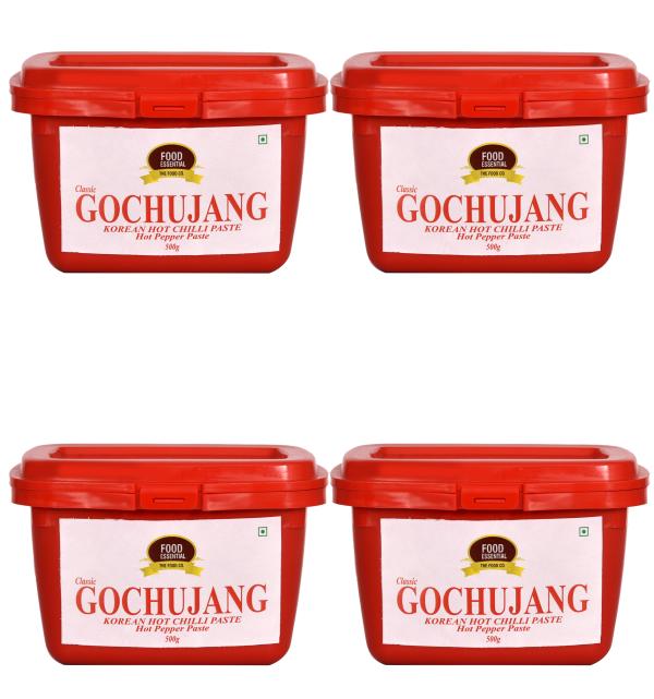 Food Essential Korean Classic Gochujang Hot Chilli Paste 2 kg. (Pack of