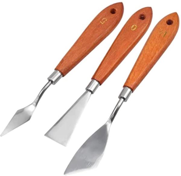 FRKB 3 Pcs Stainless Steel Artists Palette Knife Set JioMart