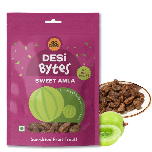 Go Desi Sweet Amla Candy, Desi Bytes, Dehydrated fruit, Fruit Snacks, 300 grams JioMart